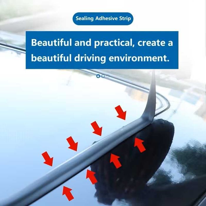 2 метра залепваща гумена лента за стъкло или победа на автомобил, кола