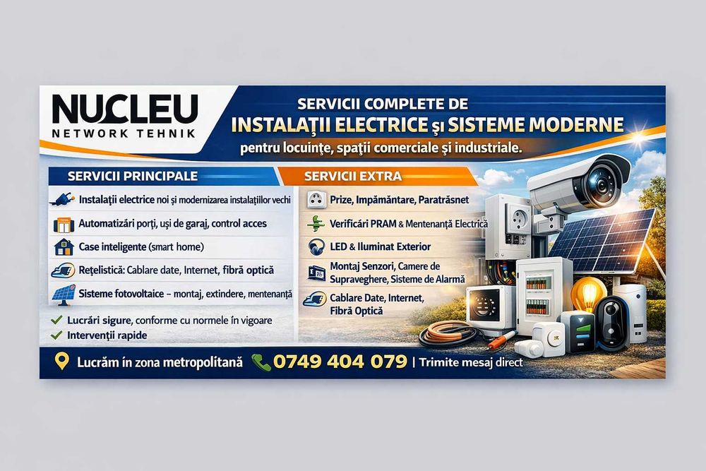 Electrician Cluj : Instalații electrice | Automatizări | Fotovoltaice