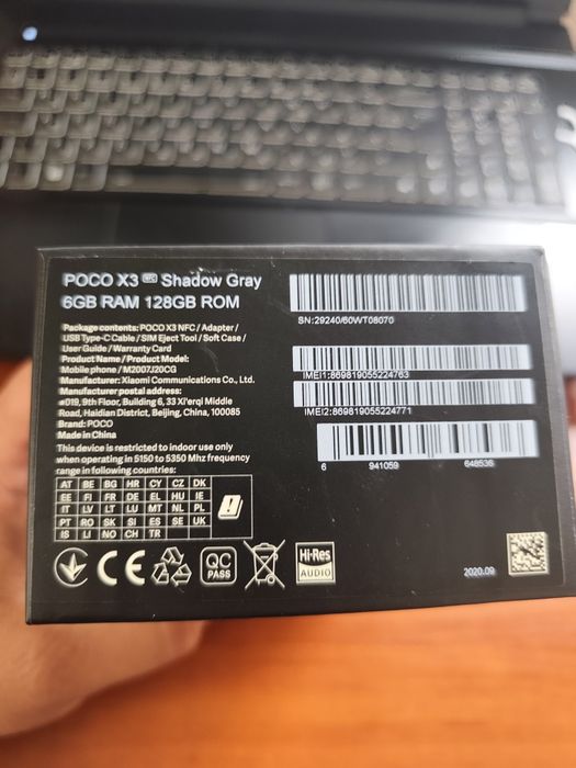 Продам Poco x3 nfc