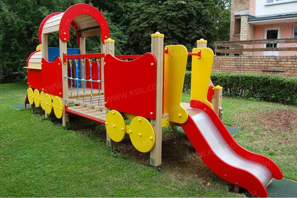 Детские площадки KSIL Болалар майдончаси Поезда Горки Карусели Качалки
