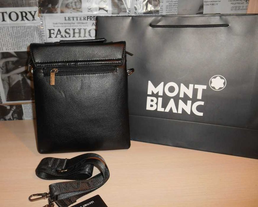 Mont Blanc Geantă pentru bărbați piele