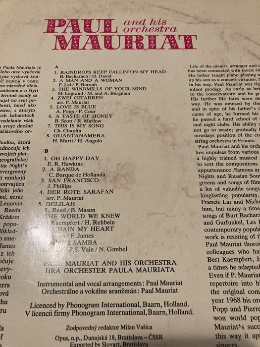 Paul Mauriac and His Orchestra