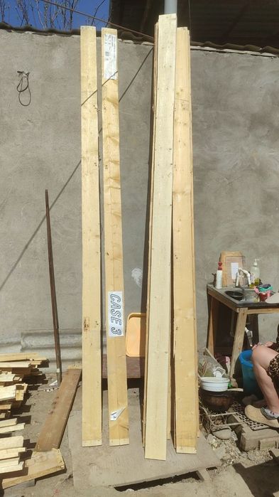 Доски  стропила сосна цена за одну 3х метровую доску.