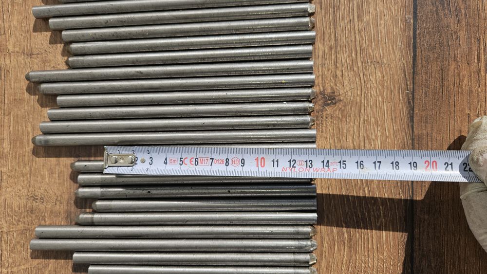 Bară inox fi 7,8,9,10mm / 140-210 mm lungime ( NU vând la kg )