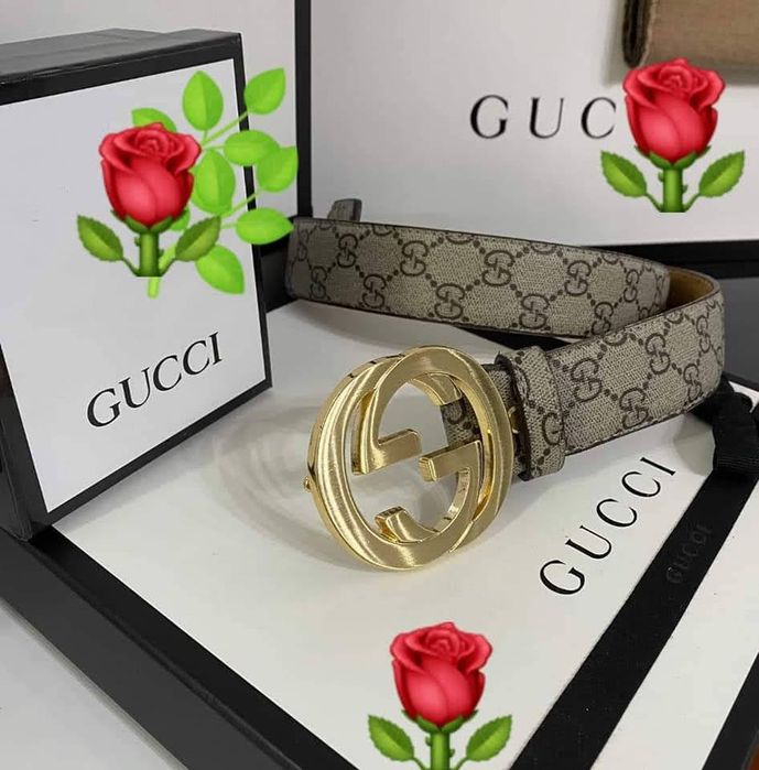 Curea piele Gucci, super model, cutie,saculet, etichetă