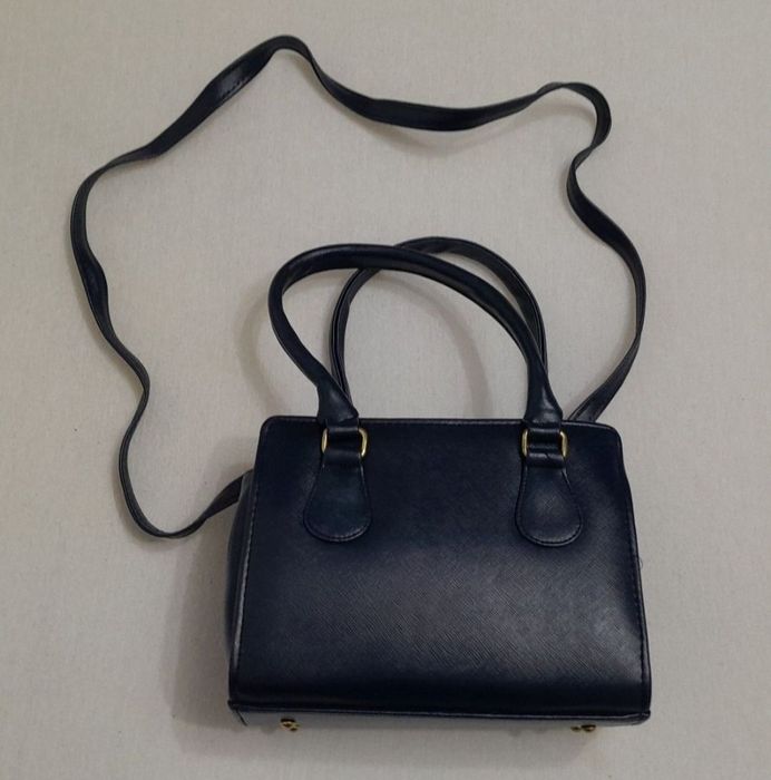 Geanta de umăr MICHAEL KORS, din piele bleumarin navy small