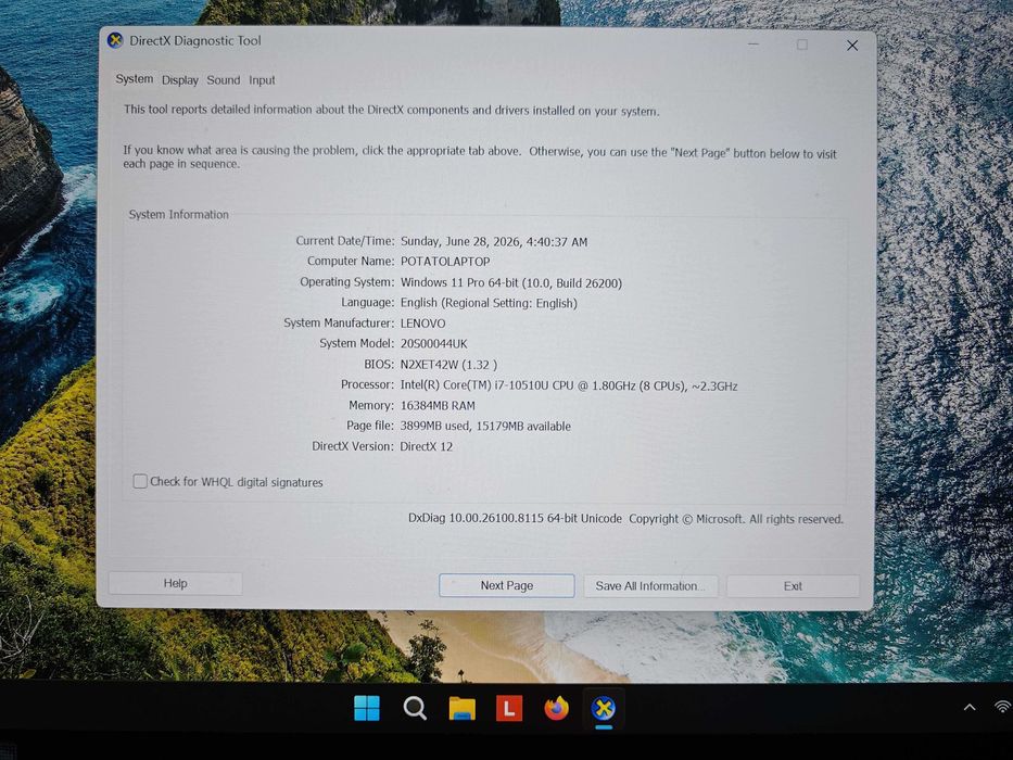 Lenovo ThinkPad T14 Gen1 i7-10510U