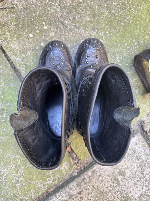 Ash botine biker din piele naturala