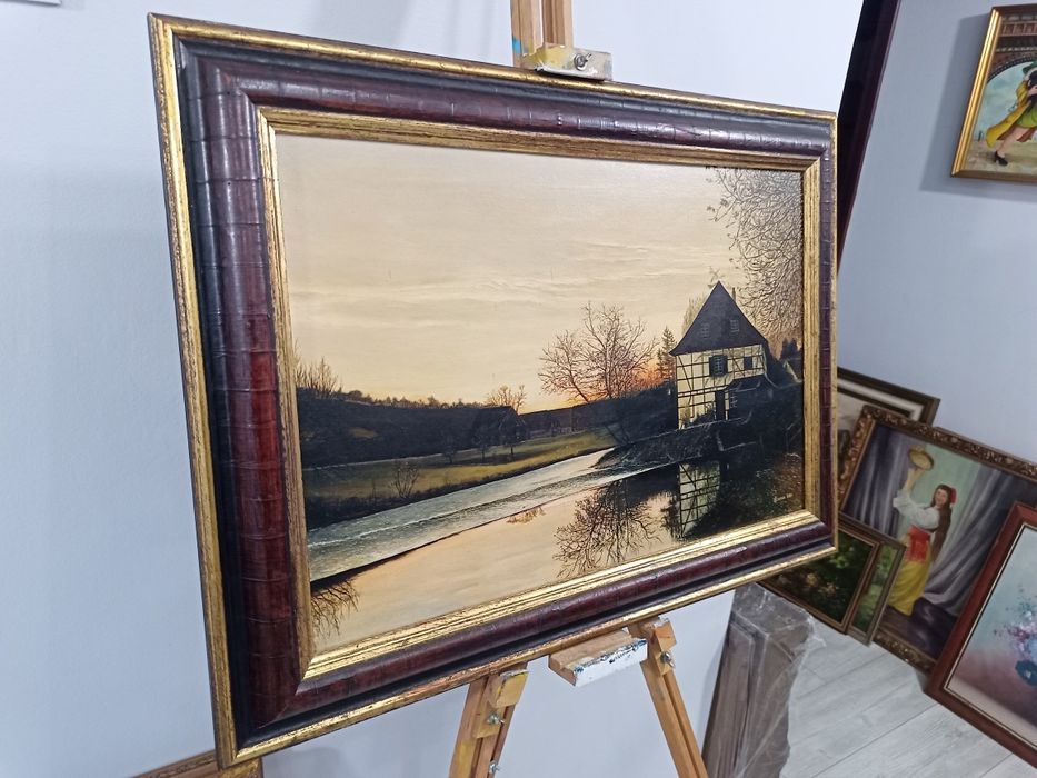 Пейзаж маслени бои върху платно