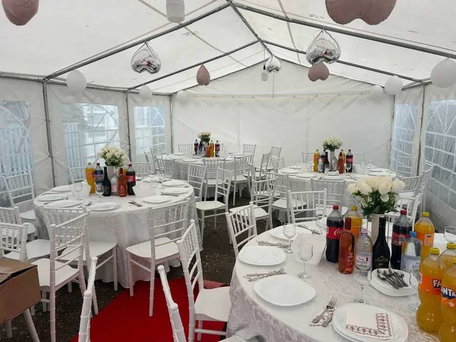 Inchiriem Corturi , Mese, Scaune pentru Petreceri și Nunti, Botezuri