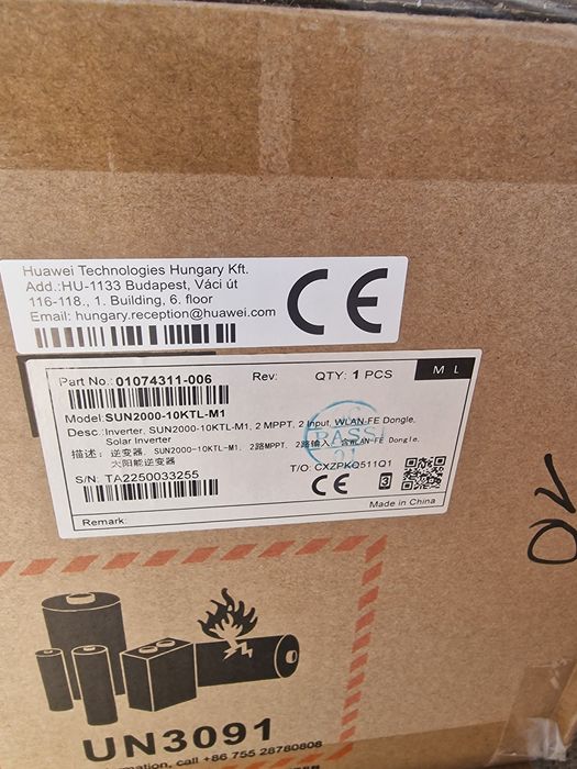 Vand imvertor trifazat 10 ,6k si monotazat 4kww, Huawei SUN-10 KTL-M1