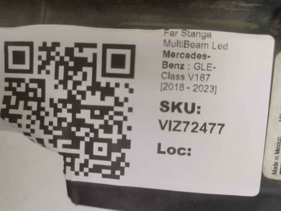 Far Stanga MultiBeam Led Mercedes-Benz  GLE-Class V167 2018 2019 2020