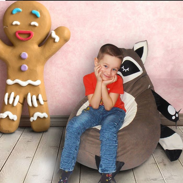 Детское бескаркасное кресло игрушка . Бин-бэг, бен-бег, кресло мешок.