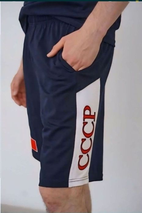 футболка и шорты рисунком гербом СССР РЕТРО стиль 8Ох