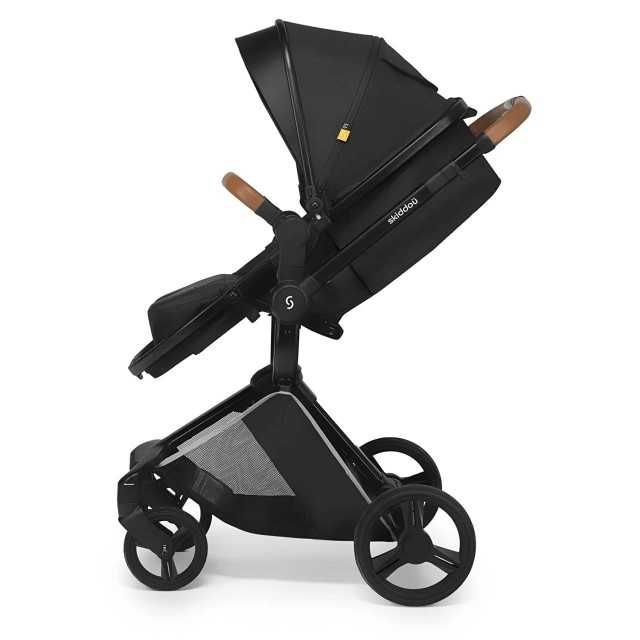 Carucior 2 in 1 Skiddou Nasjo Onyx Negru–Resigilat, stare foarte buna