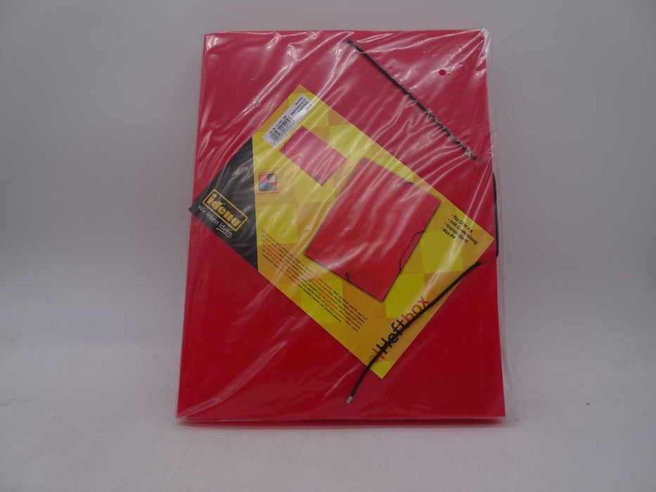 Dosar cutie DIN idena® cu bandă elastică A4 roșu