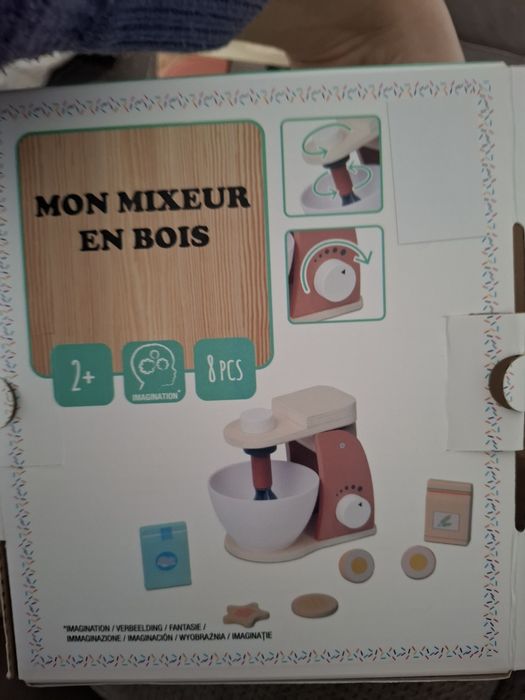 Set mixer lemn jucarie