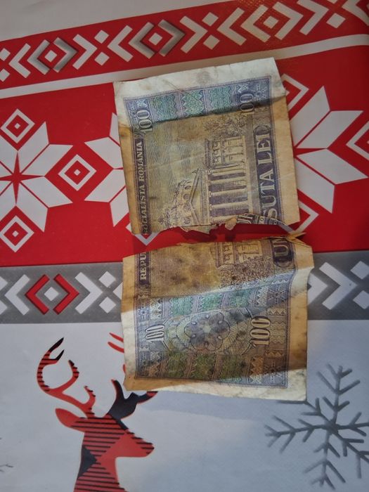 Bamcnota veche de un suta lei.