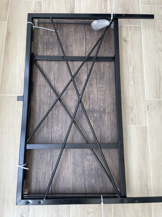 Birou compact metal+mdf