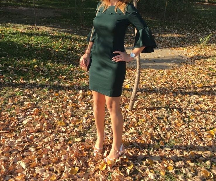 Rochie verde mărimea M