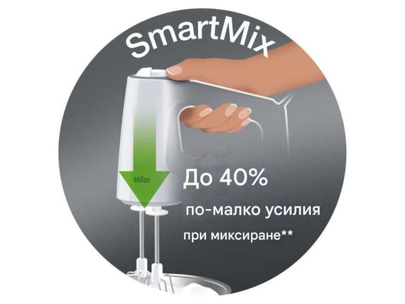 Кухненски Миксер с 5 Скорости Braun MultiMix 3 HM 3100 WH, 500W