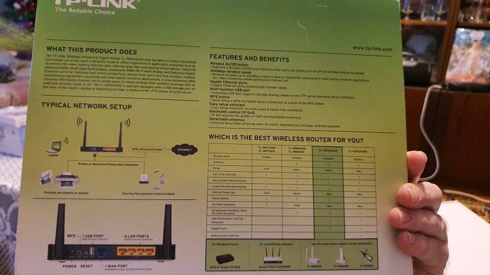 Рутер TP-LINK N стандарт