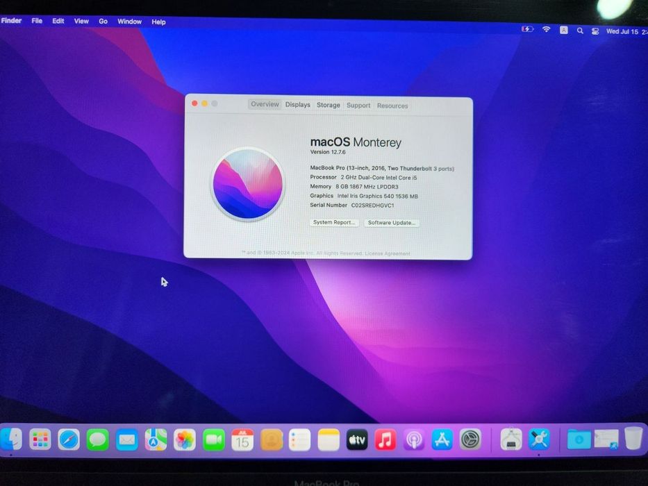 Macbook pro 2016