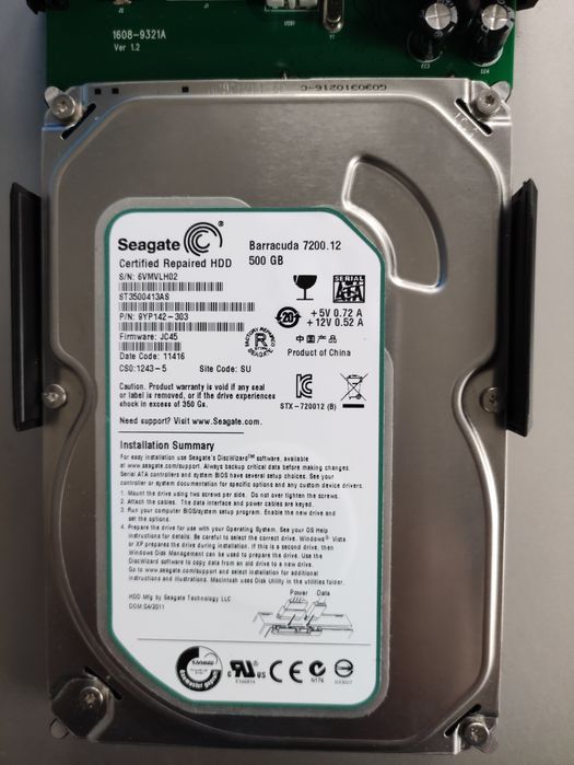 Hard Disk Extern 3.5, 500 Gb Sata 3, 100% Health