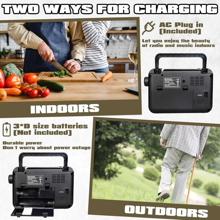 RETEKESS TR604 FM,AM,SW радиоприемник,класически дизайн