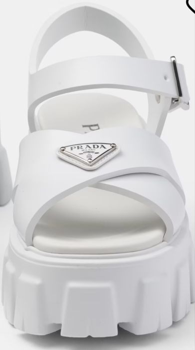 Дамски бели сандали Prada
