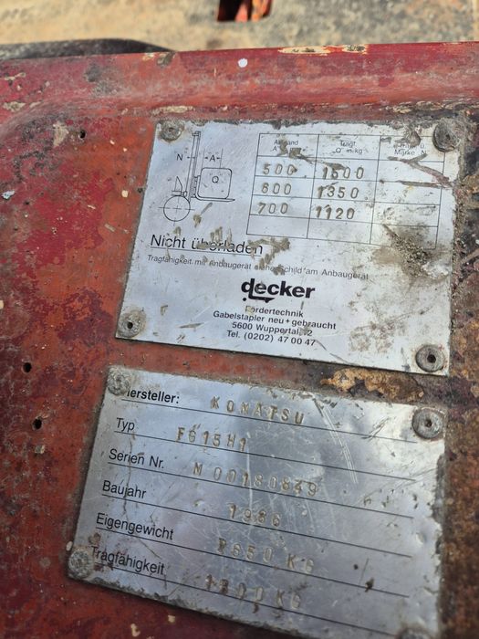 Stivuitor KOMATSU ,2000Kg