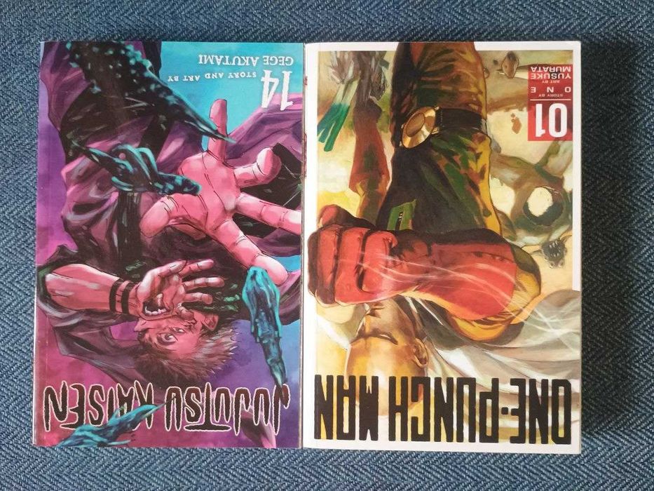 Manga One Punch man Vol 1, Jujutsu Kaisen vol 14