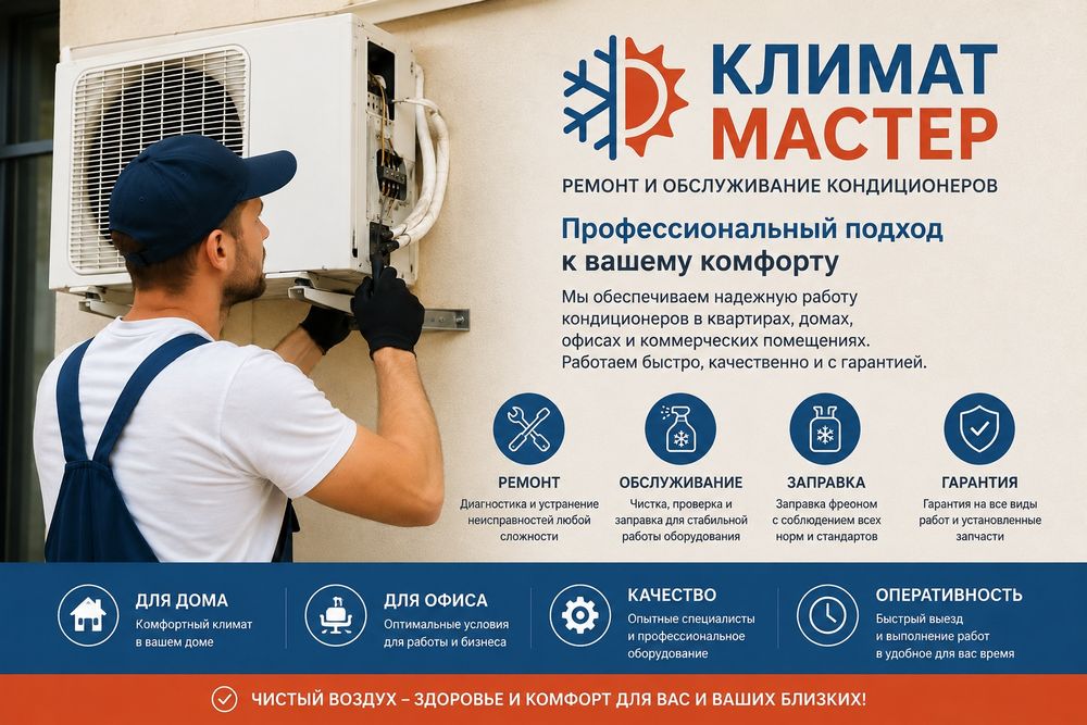 Ремонт и обслуживание кондиционеров