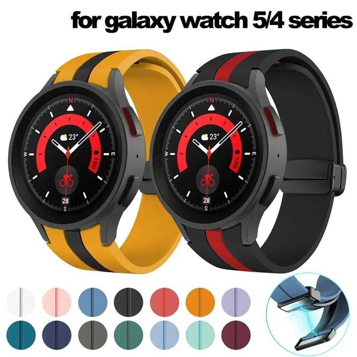 Curea silicon magnetica 20mm ceas Samsung Watch 4 5 Watch 6 / 7 / 8