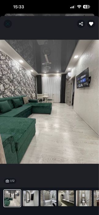 Чиланзар 10-кв, 2/3/4 переделн в 3-х ком, Евроремонт, с меб и тех