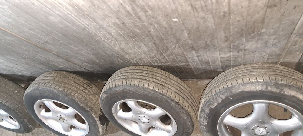 Jante aluminiu Audi/vw 5×112 pe 15 cu cauciucuri vara 195/65/15