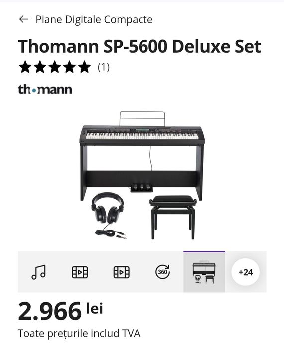 Vand pian digital Thomann SP 5600