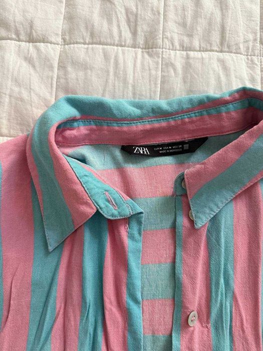 Рубашка ZARA в полоску