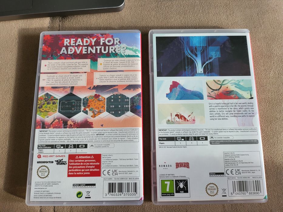 Gris и As Far As The Eye Nintendo Switch