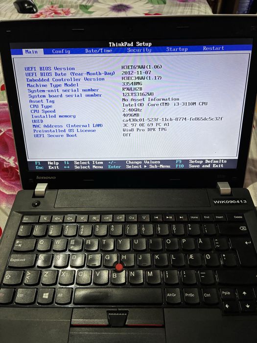 Vand laptop lenovo thinkpad edge e330