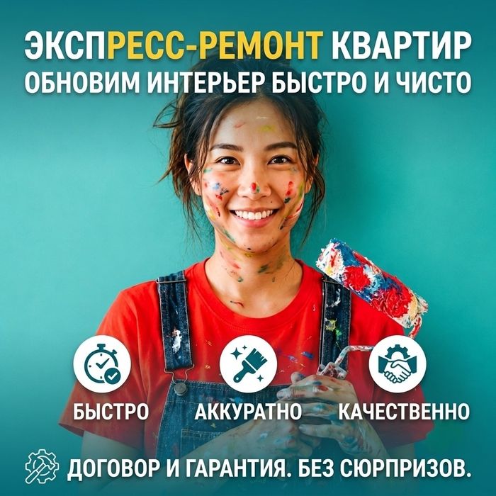 Ремонт Квартир : левкас, обои, кафель...