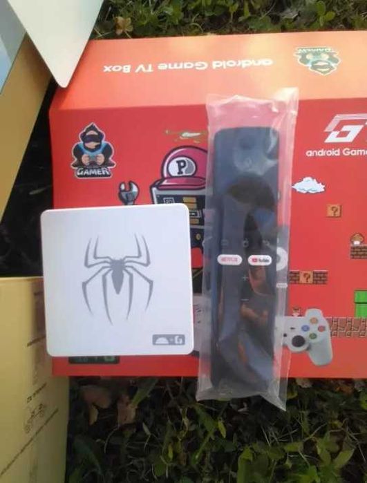 40,000  игри Нова G7 Android 14 128GB 4GB 15000 канала фил tv Game box