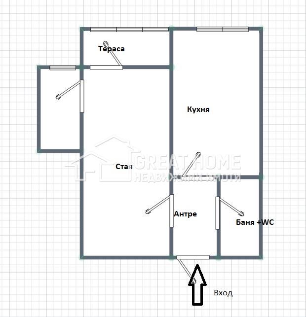 Продава се Двустаен апартамент в Търговище, Център - 44 кв.м за 1819 €/кв.м - Снимка #7