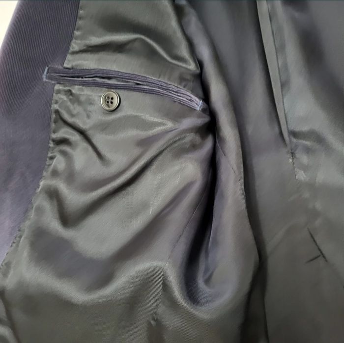 Sacou nou catifea bărbați mărime 46 blue-petrol