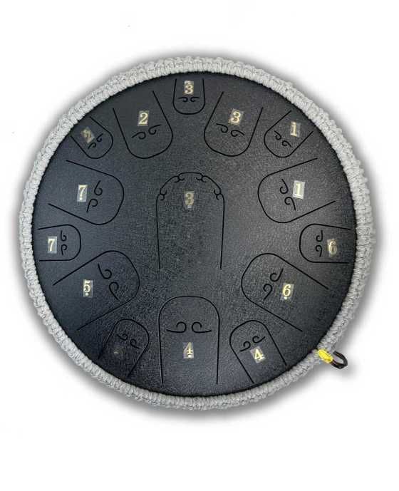 Ananda Tongue Premium tobă cu limbi, 15 note - Negru