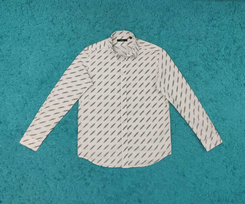 Camasa Diesel - White Grain Print