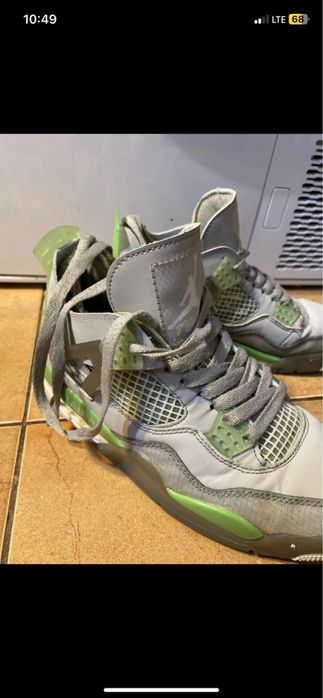 Jordan 4 x off white bean green