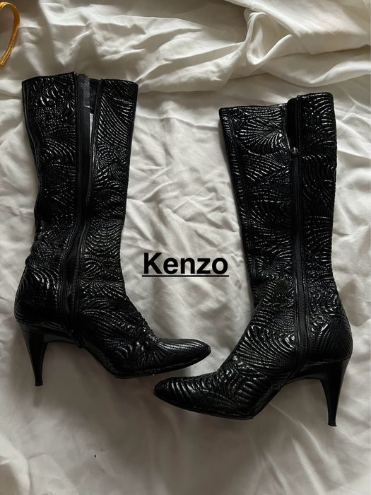 Cizme mulate cu toc Kenzo