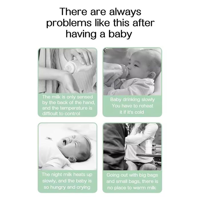 Нагревател за мляко за бебе работи без кабел със зарядно за телефон