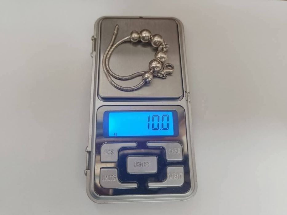 Veche bratara din argint de 925 si charms, Hans Henrik Nygaard, Danemarca HHN